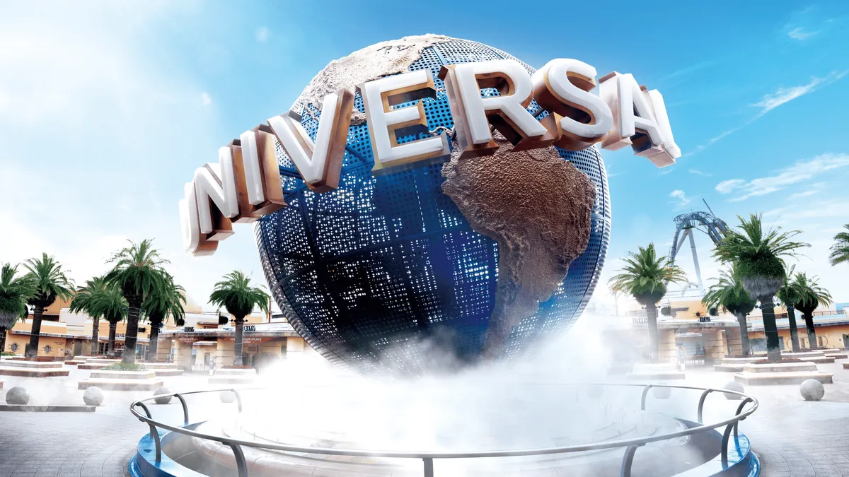 Express Pass holders boarding a ride ahead of the main queue at Universal Studios Japan, Osaka Japan
